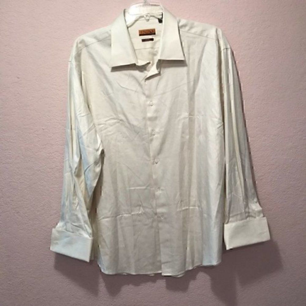 *30off3* Enzo Tovare Dress Shirt with Cufflink Holes. - Picture 2 of 6